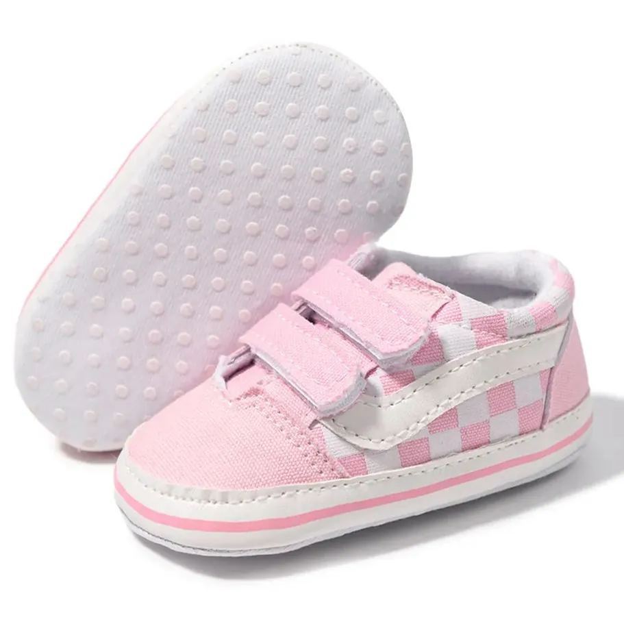 All-season Plaid Denim Baby Sneakers Wholesale-JZ Baby