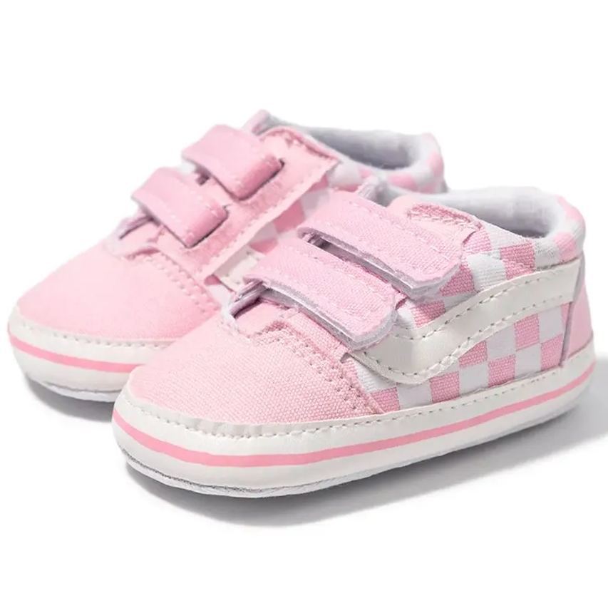 All-season Plaid Denim Baby Sneakers Wholesale-JZ Baby