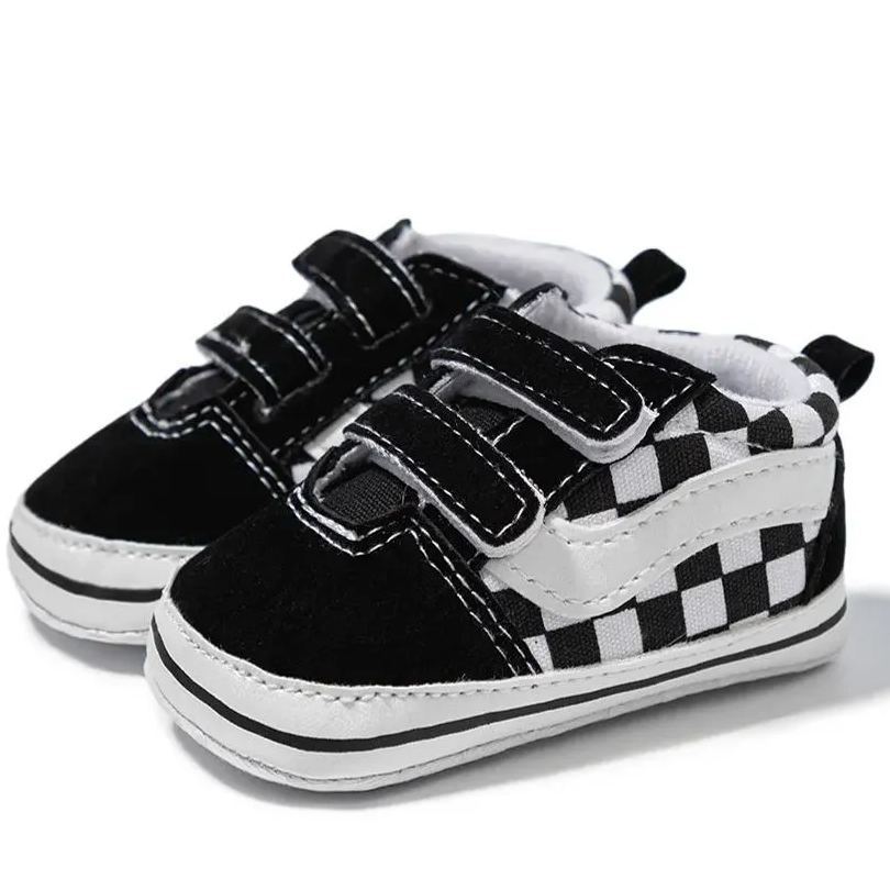 All-season Plaid Denim Baby Sneakers Wholesale-JZ Baby