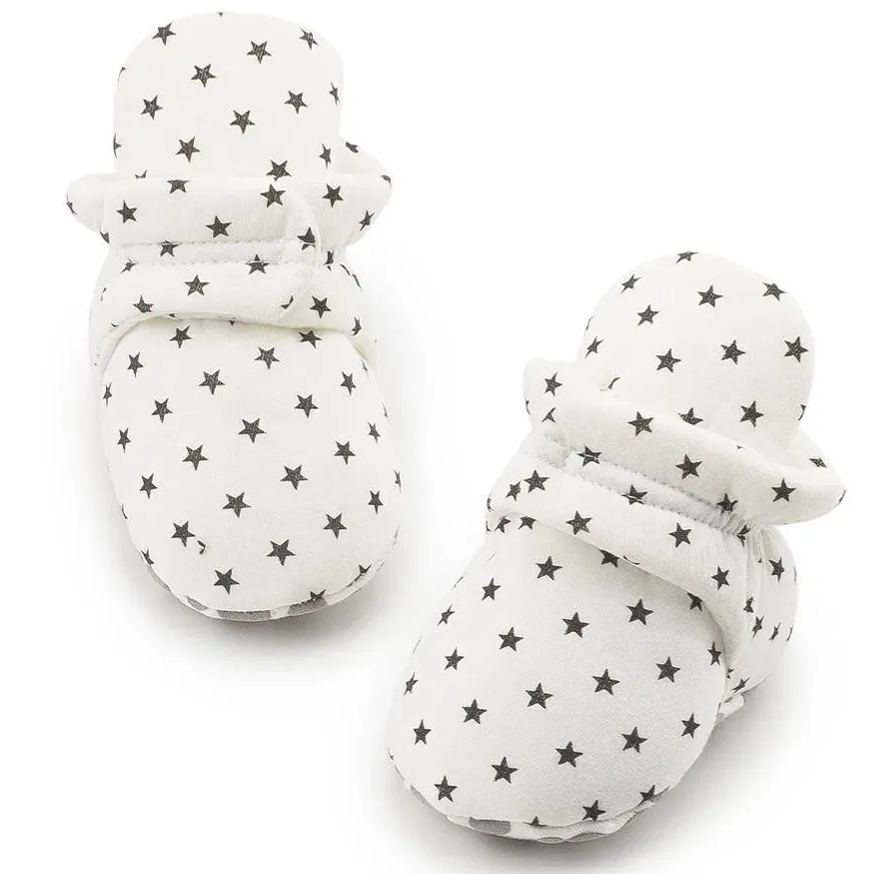Warm Cotton Fabric Stars Print Baby Boots Booties Wholesale-JZ Baby