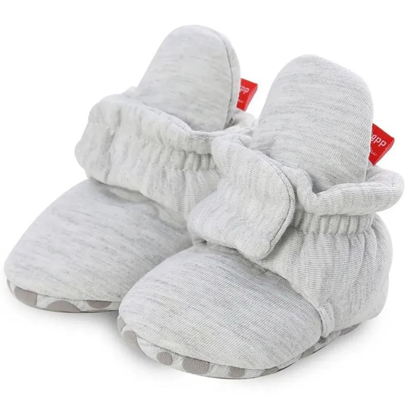 Warm Cotton Fabric Stars Print 0-18 Month Baby Booties Wholesale-JZ Baby