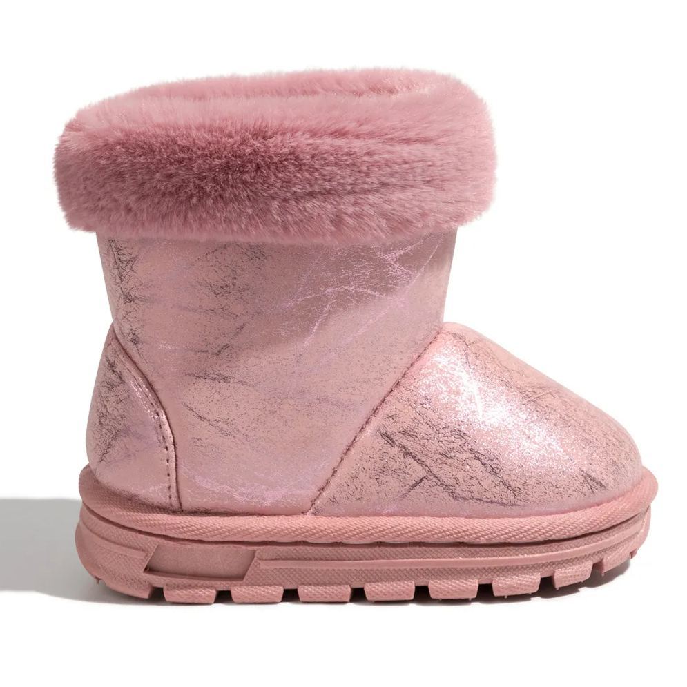OEM| Customization Warm PU Leather Bling Sequins Kid Boots-JZ Baby