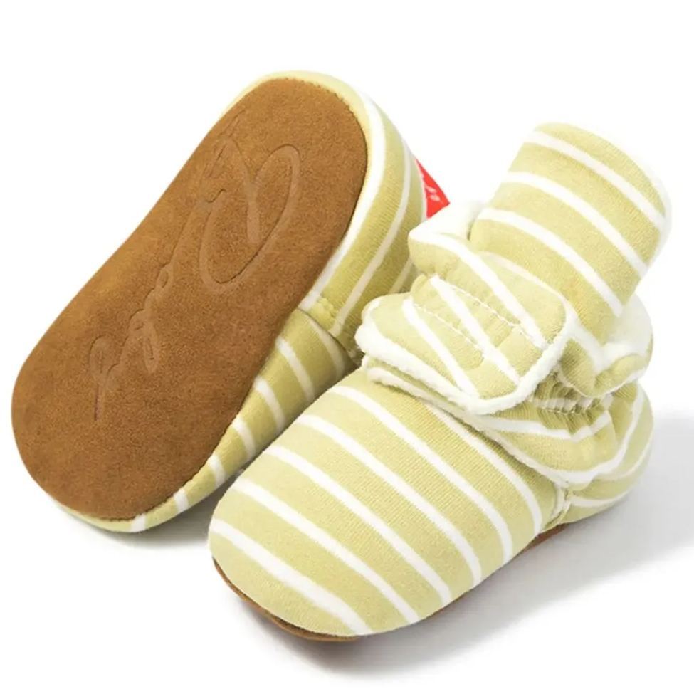 OEM | Warm Cotton Fabric Stars Print 0-18 Month Baby Booties-JZ Baby