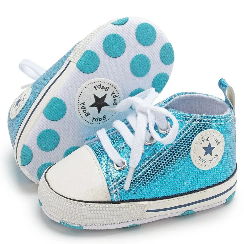 Wholesale Canvas Sequins Baby Walking Shoes Wholesale-JZ Baby