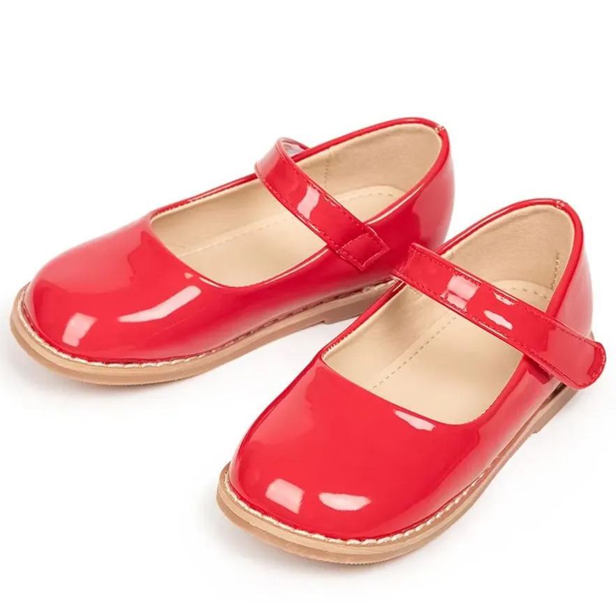 Classic Ballerina Flats Mary Jane Kids Dress Shoes Wholesale-JZ Baby