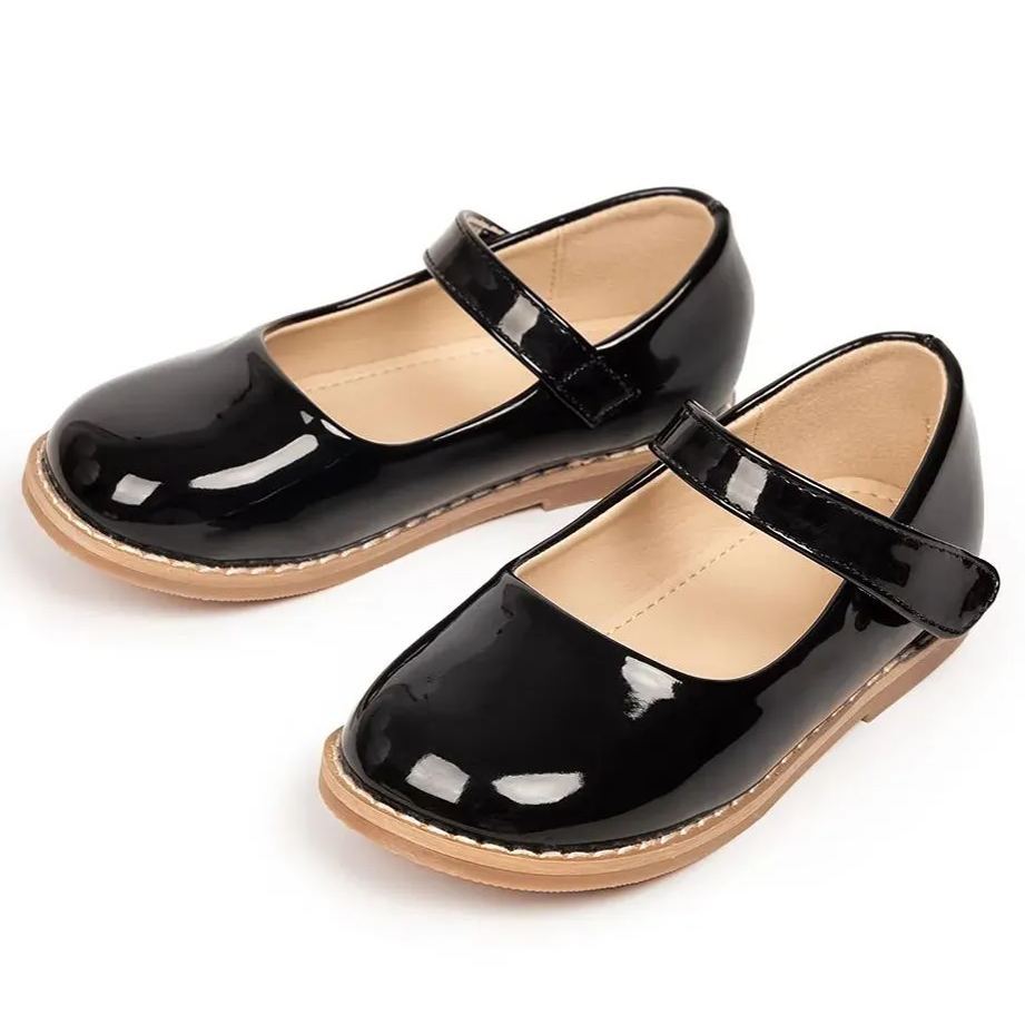 Classic Ballerina Flats Mary Jane Kids Dress Shoes Wholesale-JZ Baby