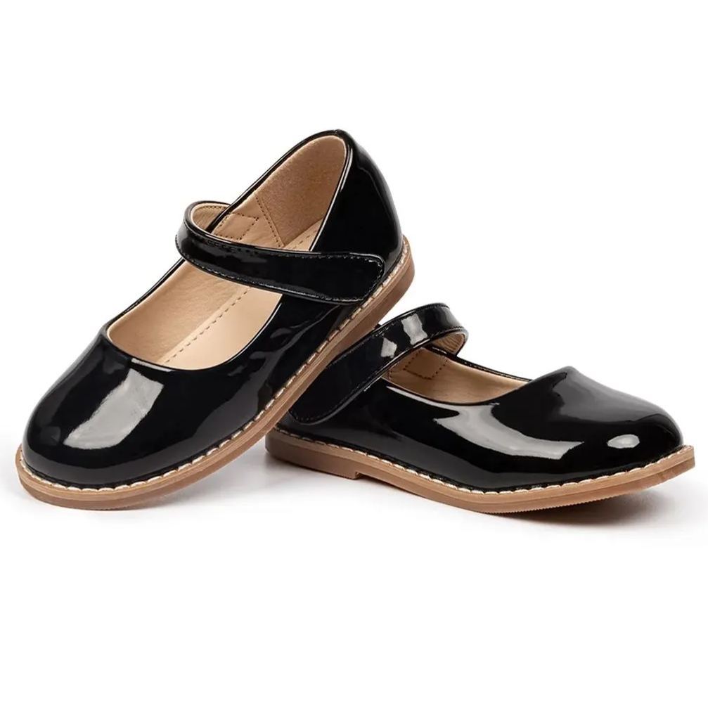 Classic Ballerina Flats Mary Jane Kids Dress Shoes Wholesale-JZ Baby