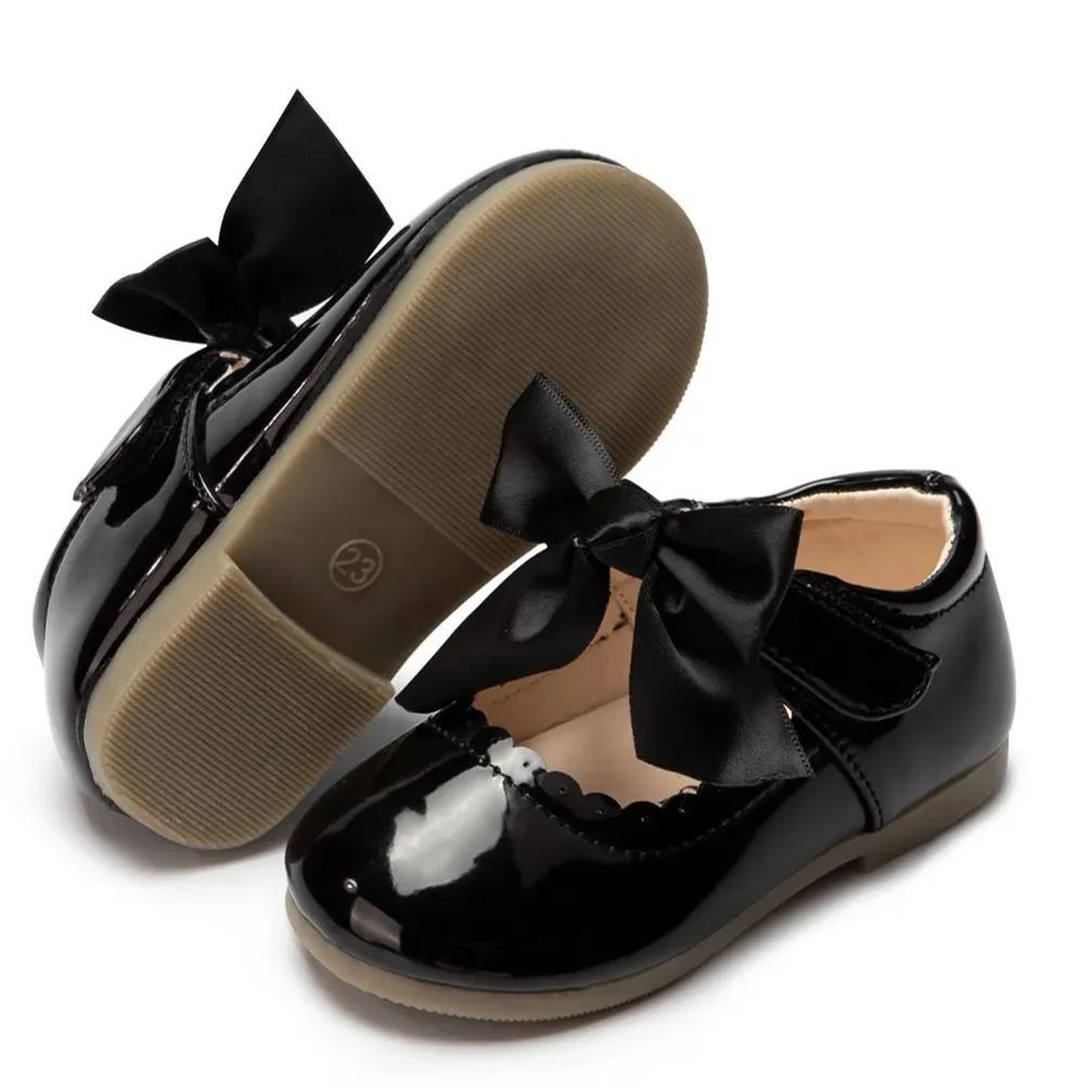 School Season Bow-knot Kid Dress Shoes Wholesale-JZ Baby