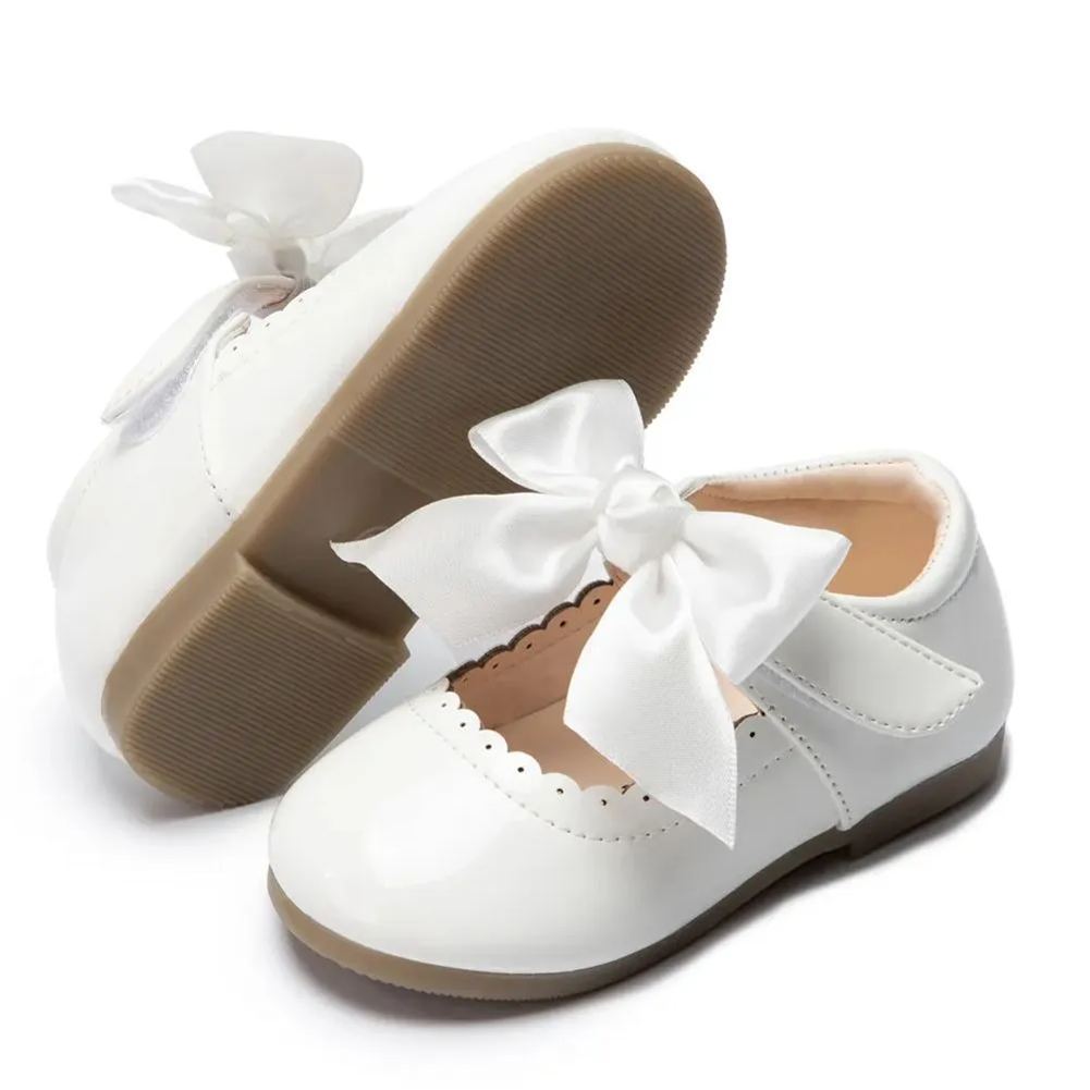 School Season Bow-knot Kid Dress Shoes Wholesale-JZ Baby