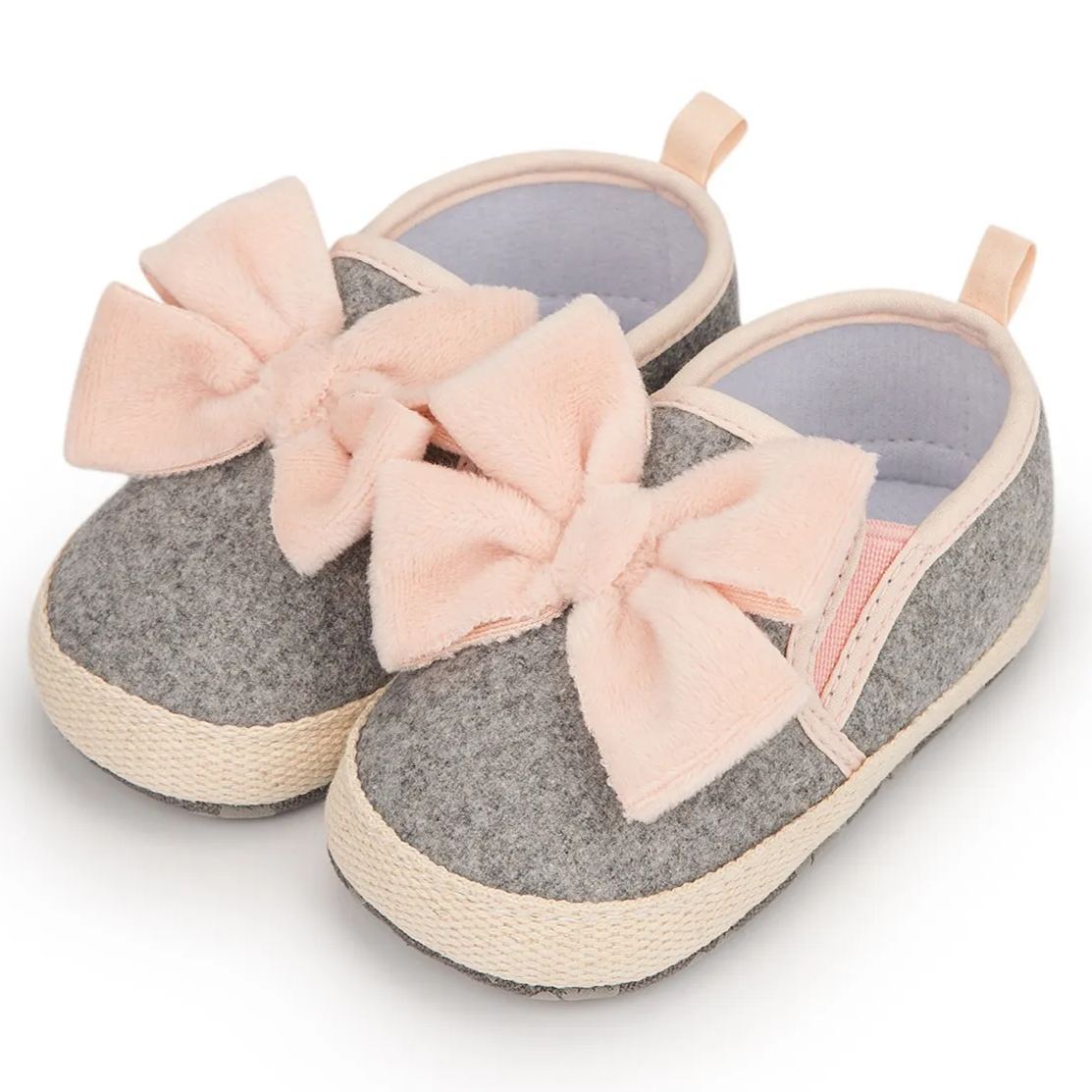 Bow-knot Bling Bling Hook&Loop Baby Dress Shoes Wholesale-JZ Baby