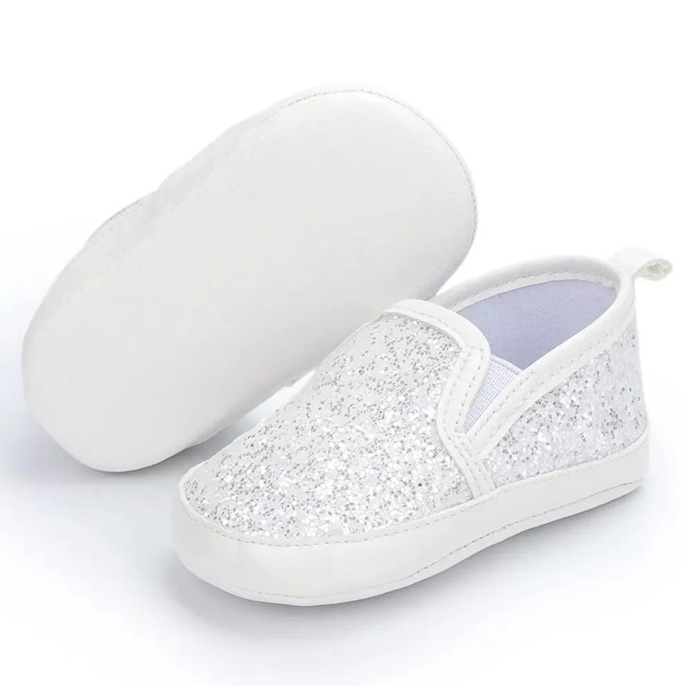 Customized Sequins Toddler Baby Loafers Shoes Wholesale-JZ Baby