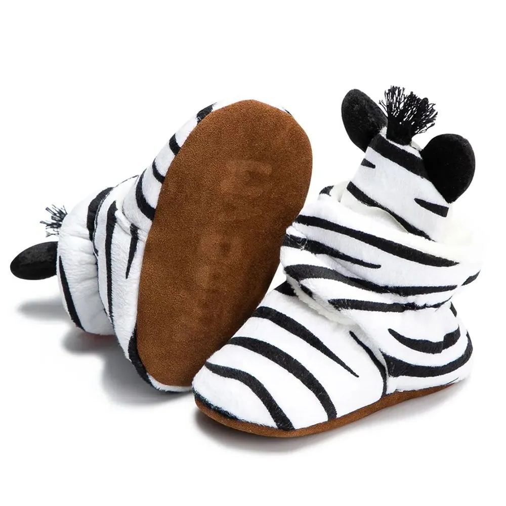 100% Cotton Organic Baby Booties Baby Velcro Booties Wholesale-JZ Baby