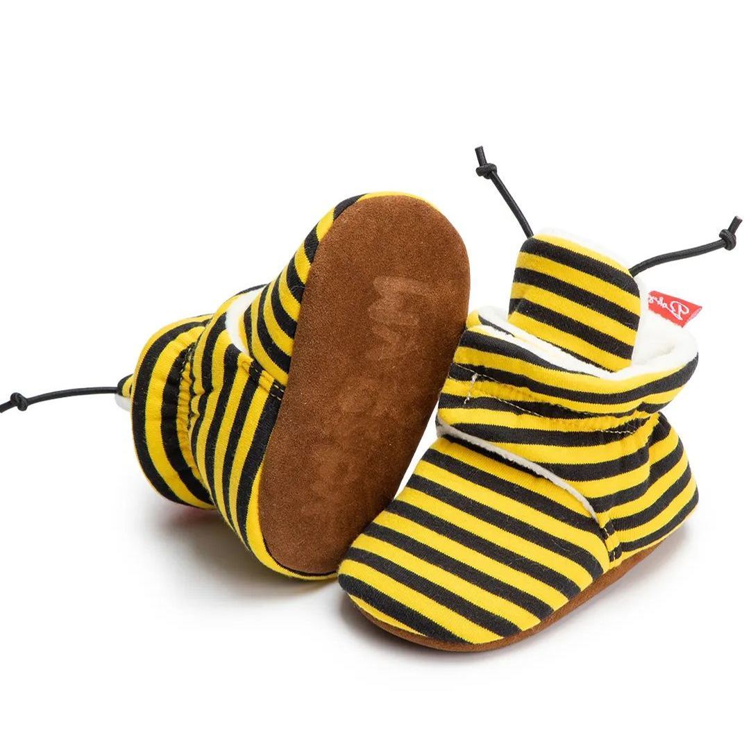 100% Cotton Organic Baby Booties Baby Velcro Booties Wholesale-JZ Baby