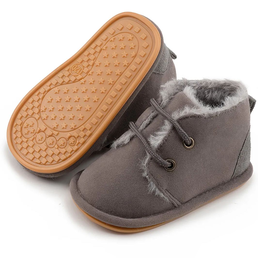 Winter Faux Deerskin Anti-Slip Soft Sole Baby Boots Wholesale-JZ Baby