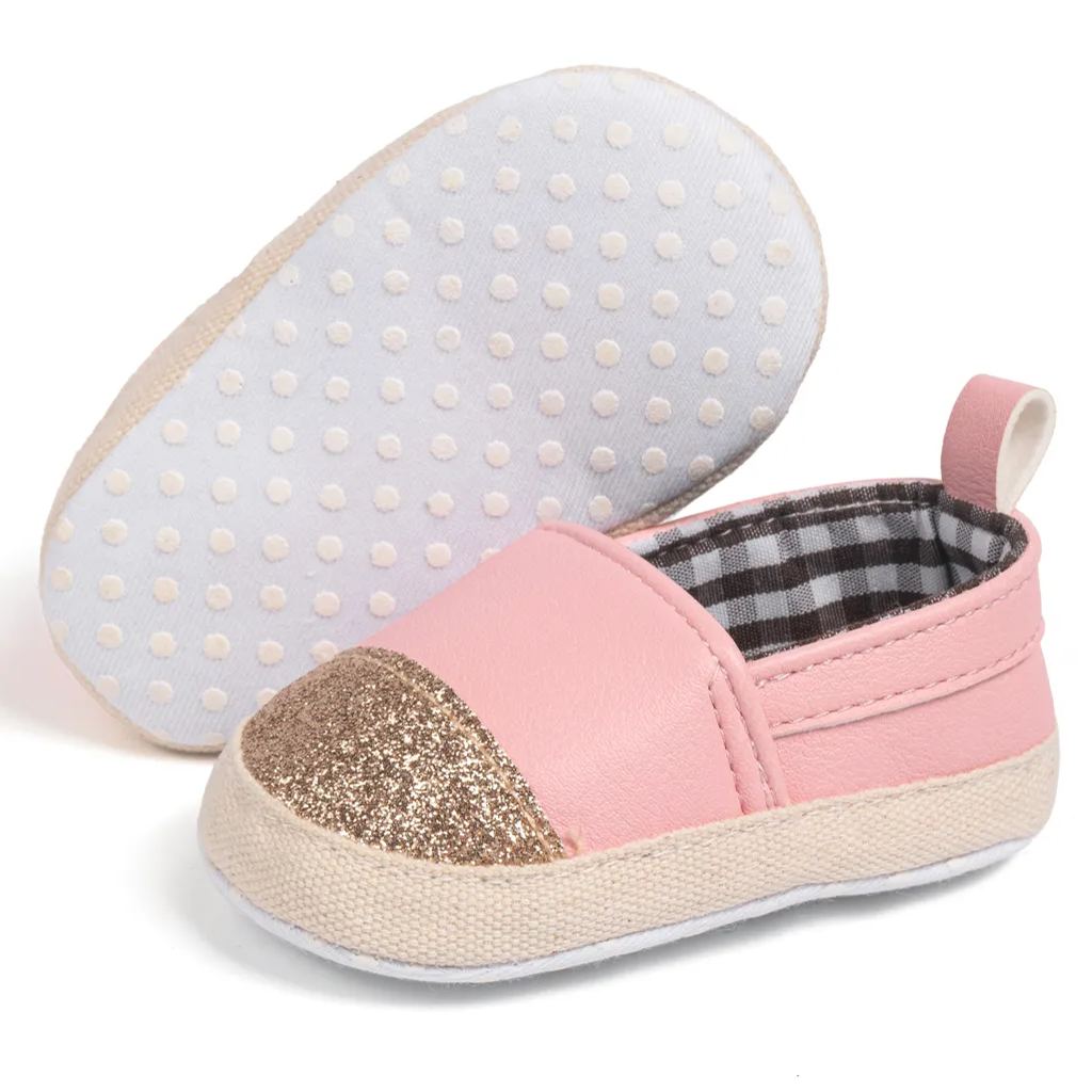 PU Upper Cotton Sole Baby Dress Shoes Wholesale-JZ Baby