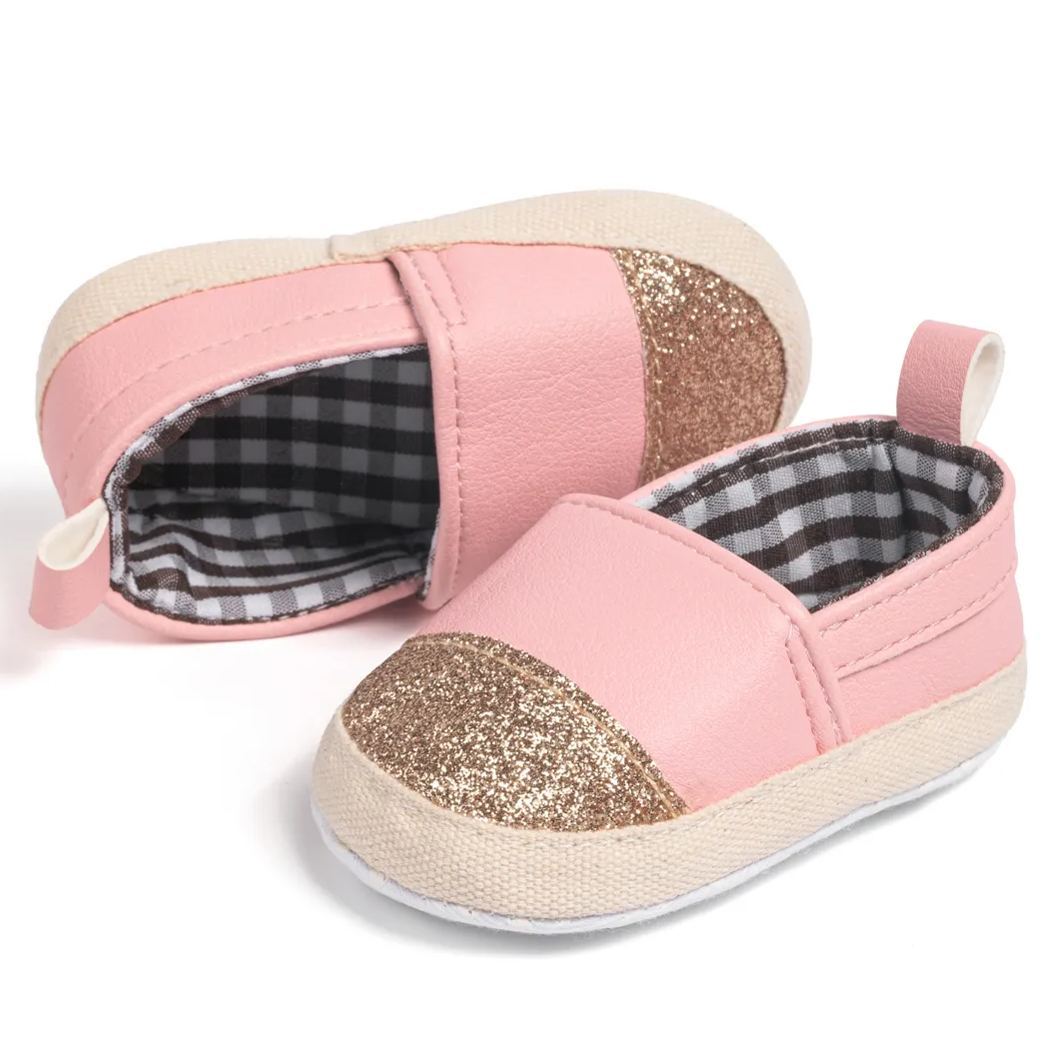 PU Upper Cotton Sole Baby Dress Shoes Wholesale-JZ Baby