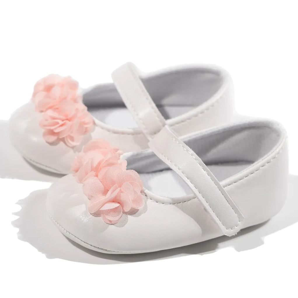 Petal Pattern PU Leather Toddler Mary Jane Shoes Wholesale-JZ Baby