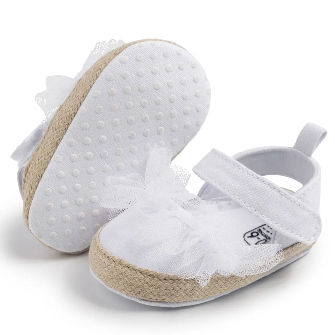 Pure White Toddler Shoes Soft Sole Baby Dress Shoes Wholesale-JZ Baby