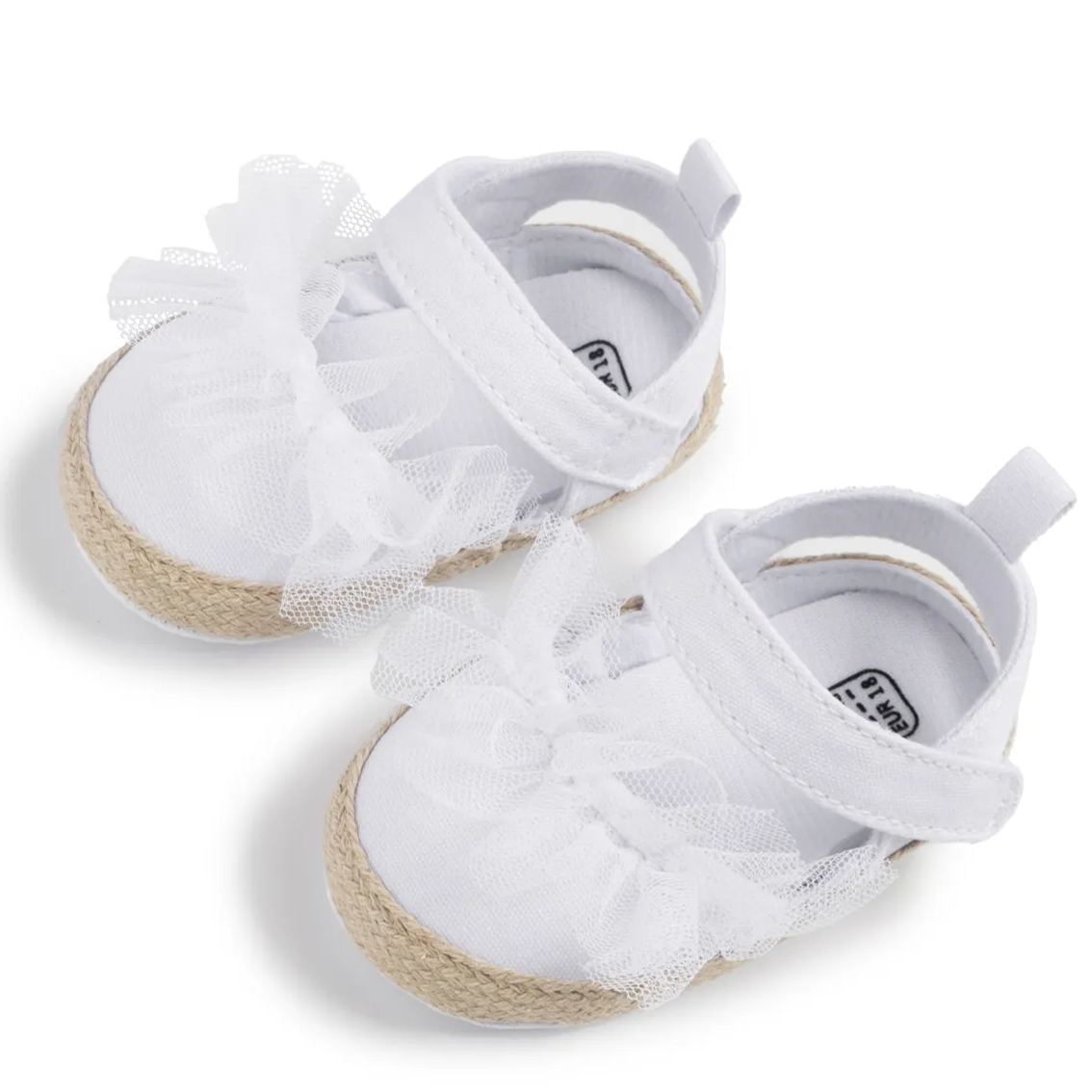 Pure White Toddler Shoes Soft Sole Baby Dress Shoes Wholesale-JZ Baby