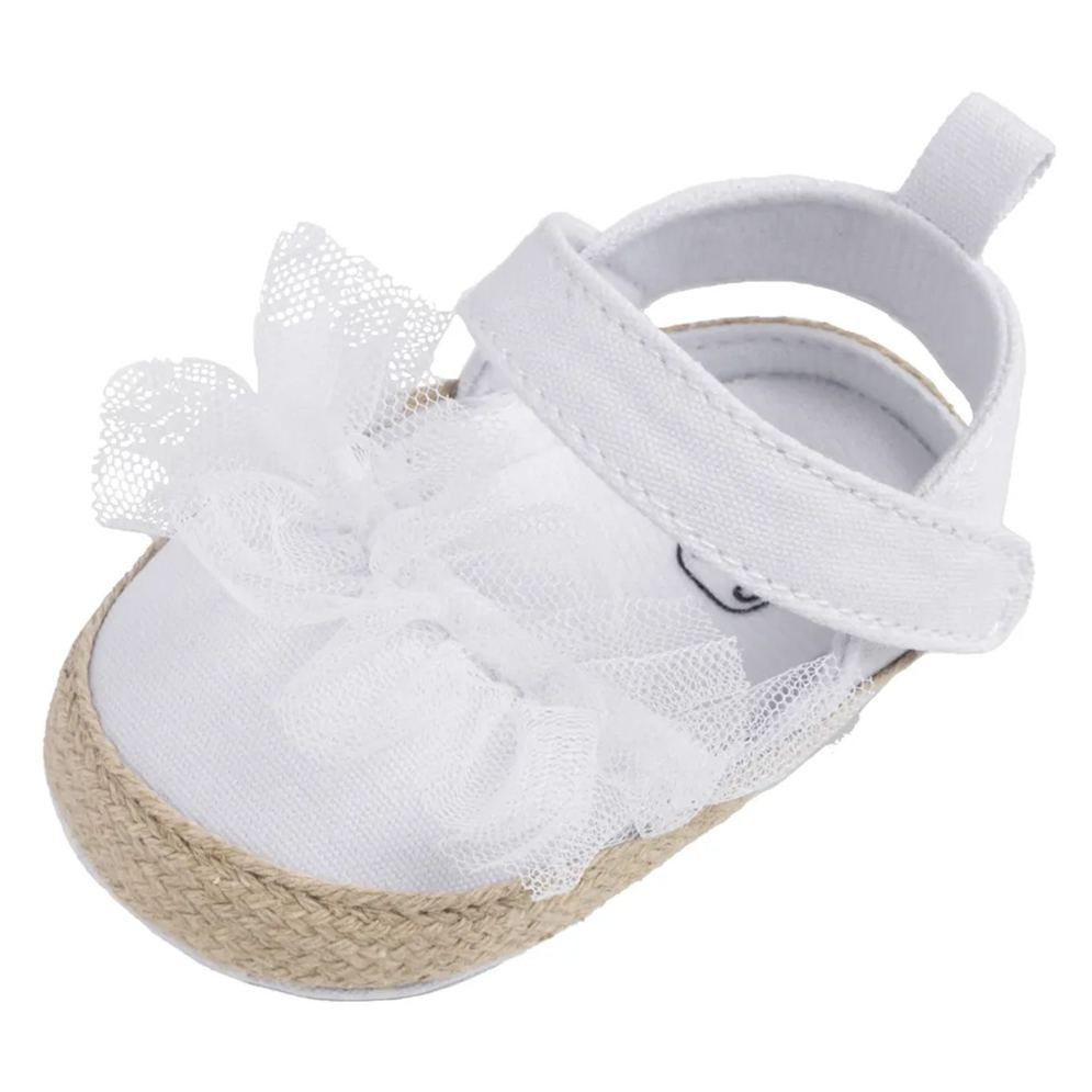 Pure White Toddler Shoes Soft Sole Baby Dress Shoes Wholesale-JZ Baby