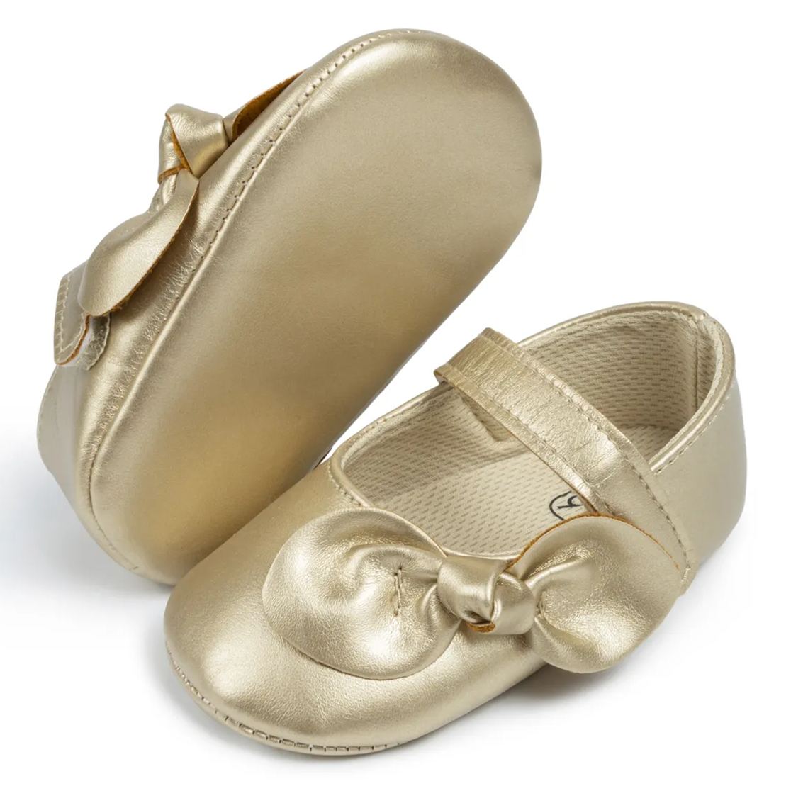 Velcro Bow-knot Party Girl Dress Shoes Wholesale-JZ Baby