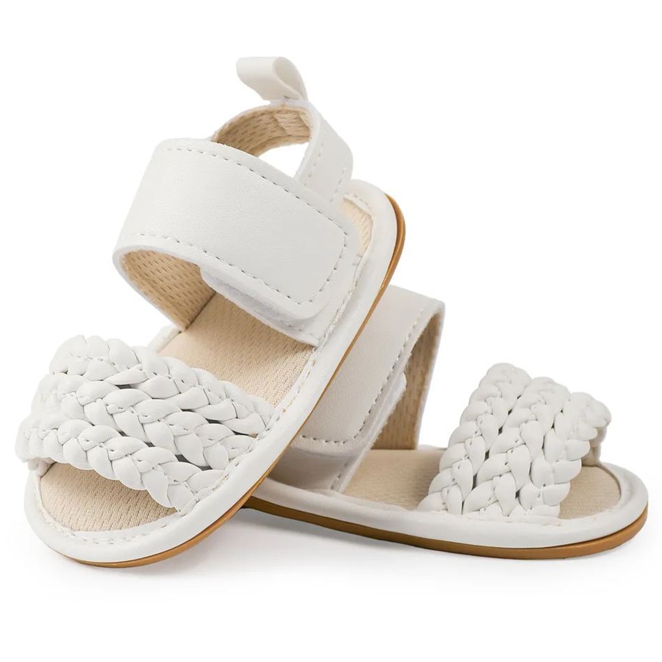 Arrival Two Pure Color Knit Girl Baby Sandals Wholesale-JZ Baby