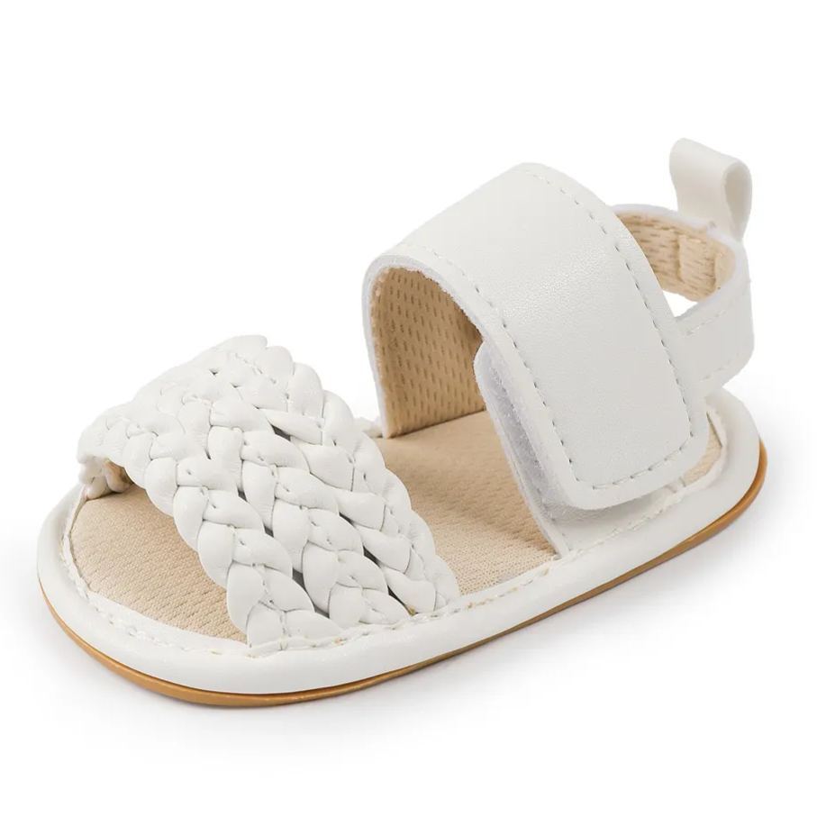 Arrival Two Pure Color Knit Girl Baby Sandals Wholesale-JZ Baby