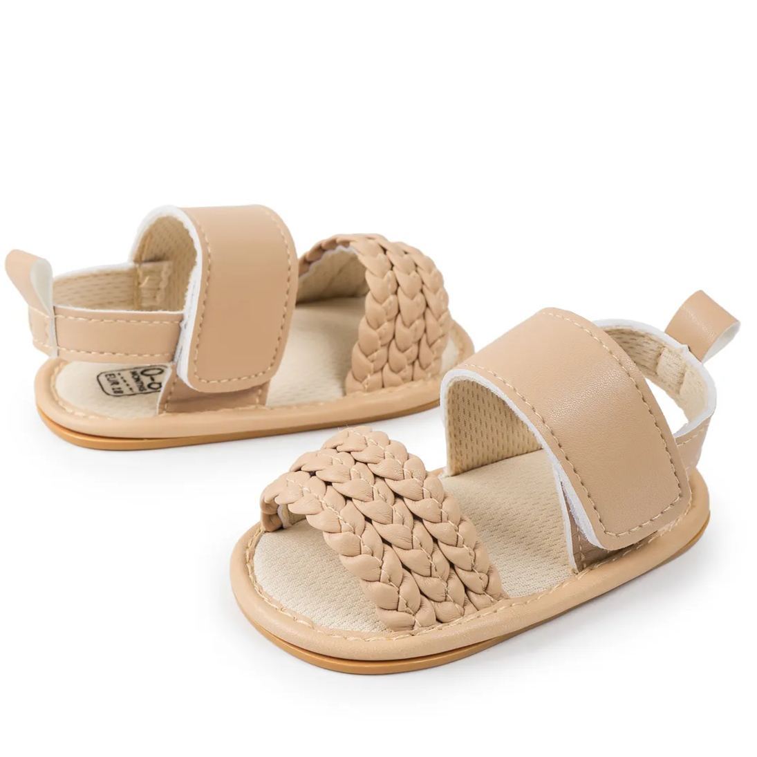 Arrival Two Pure Color Knit Girl Baby Sandals Wholesale-JZ Baby