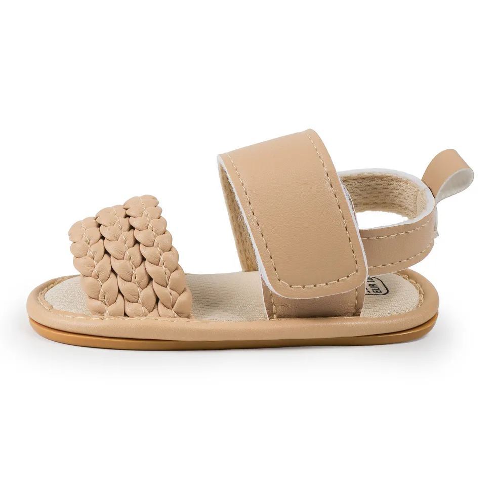 Arrival Two Pure Color Knit Girl Baby Sandals Wholesale-JZ Baby