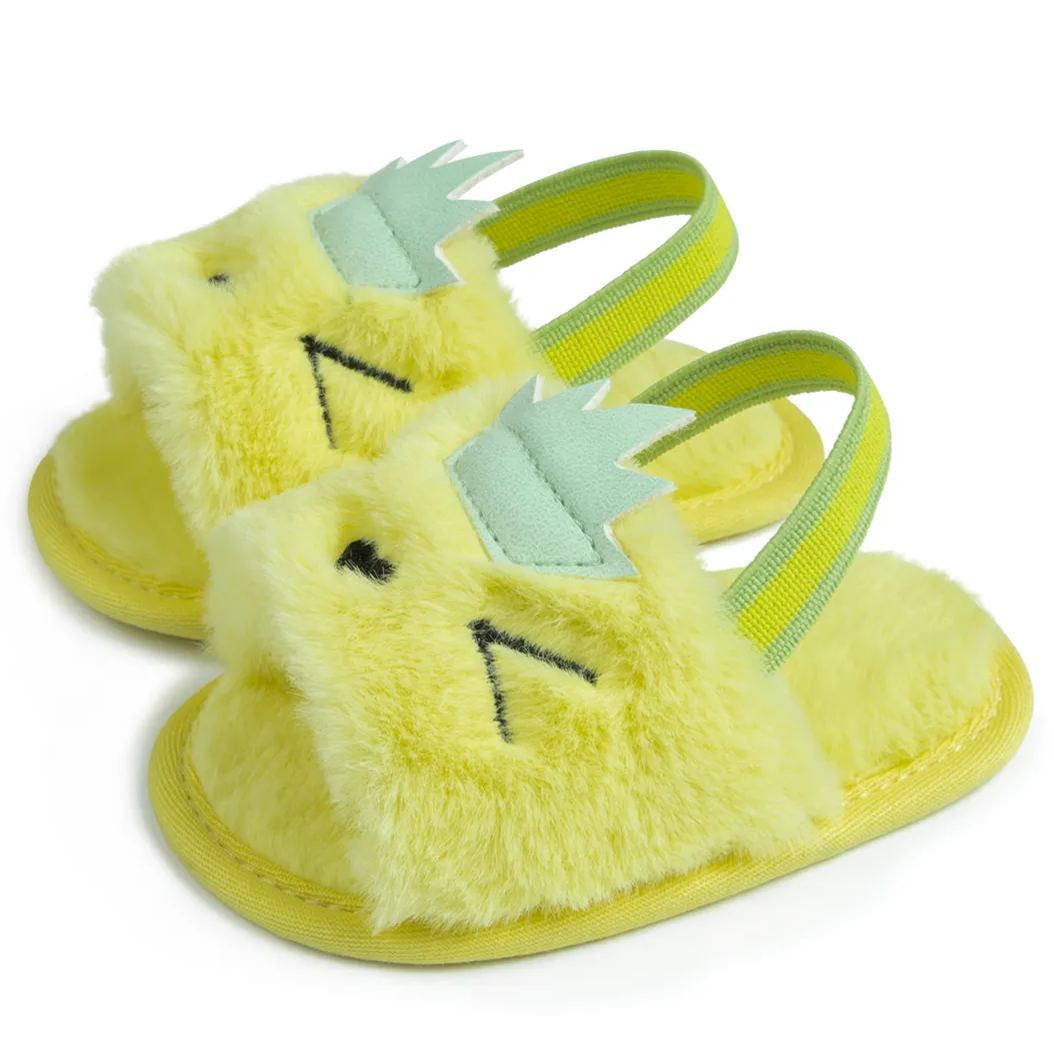 Fluffy Plush Indoor Baby Sandals Slippers Wholesale-JZ Baby
