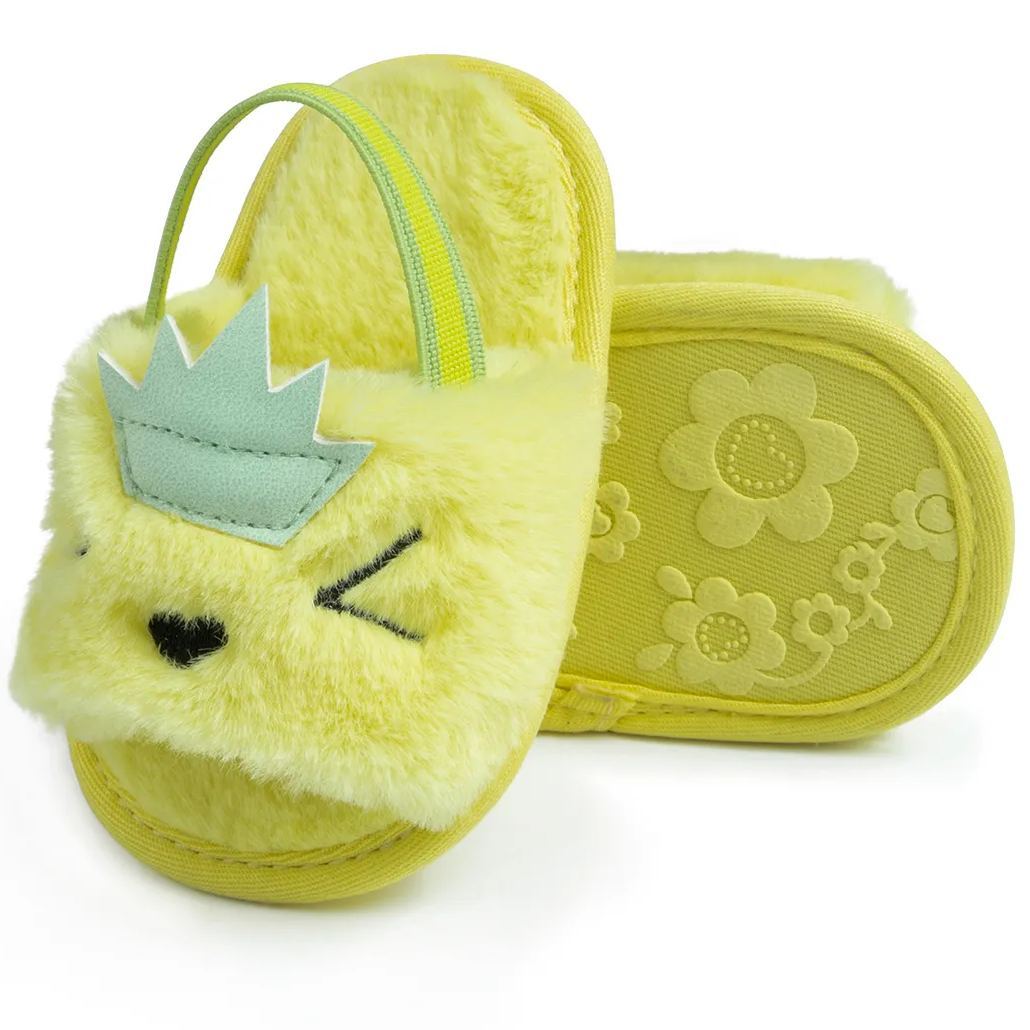 Fluffy Plush Indoor Baby Sandals Slippers Wholesale-JZ Baby