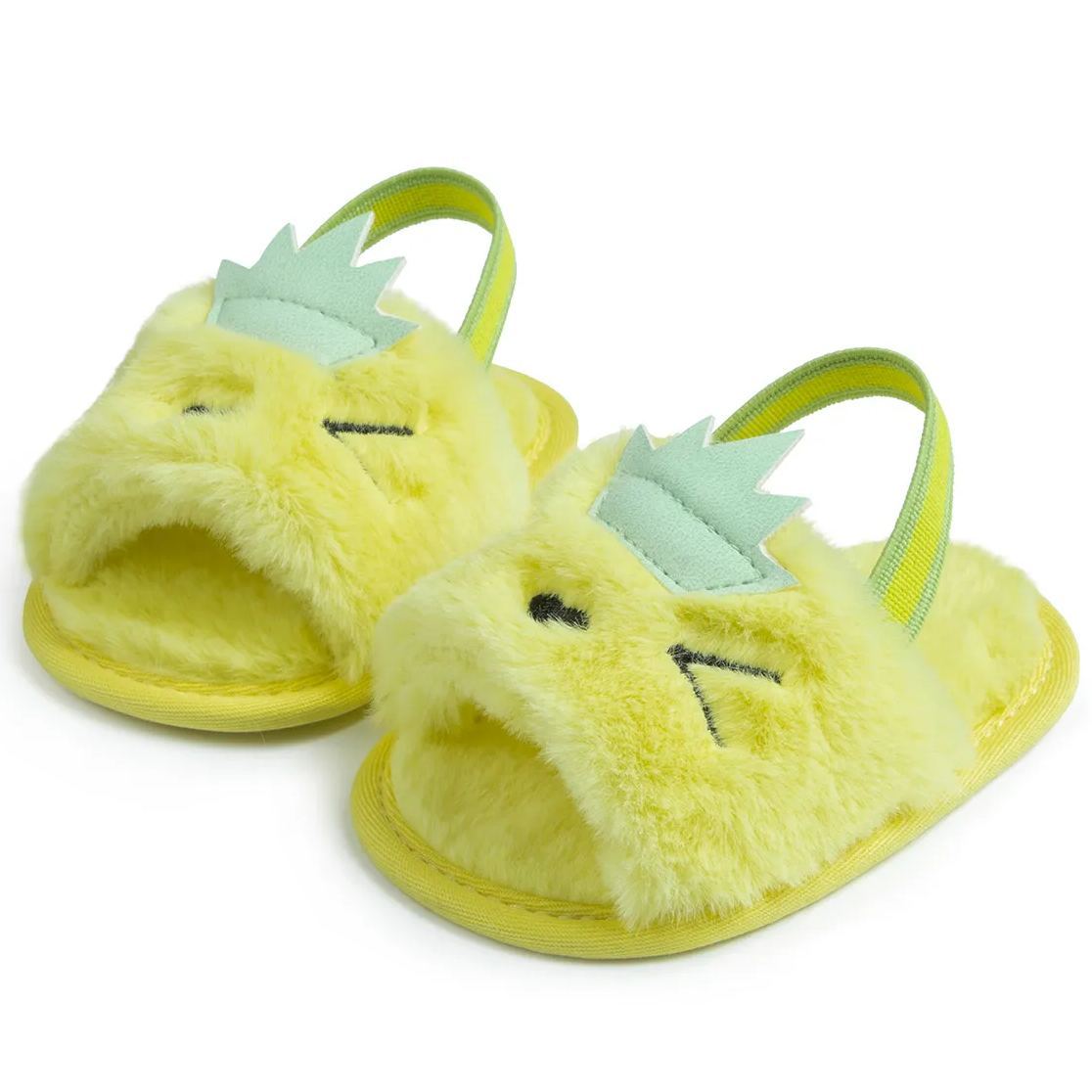 Fluffy Plush Indoor Baby Sandals Slippers Wholesale-JZ Baby