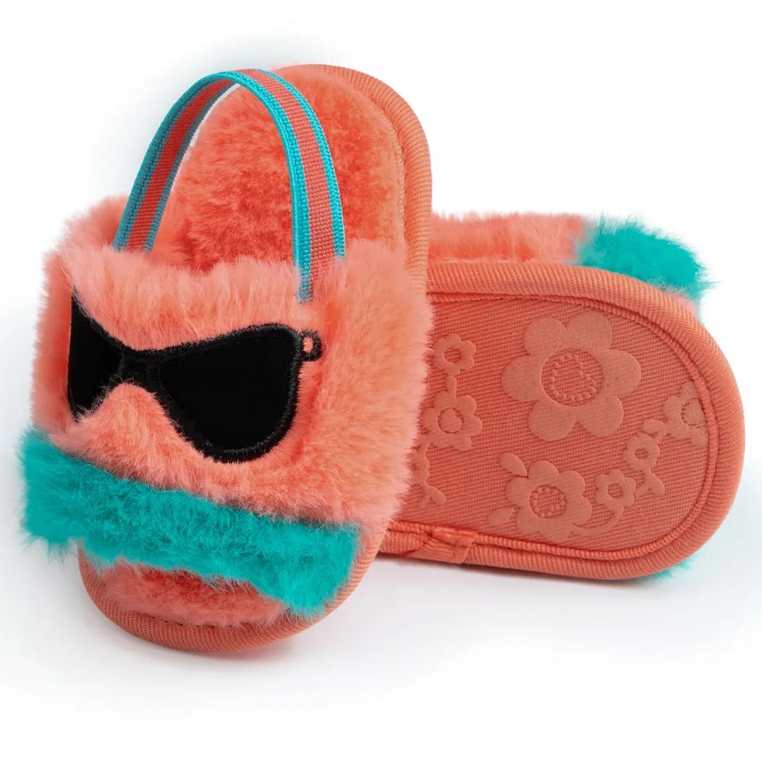 Fluffy Plush Indoor Baby Sandals Slippers Wholesale-JZ Baby