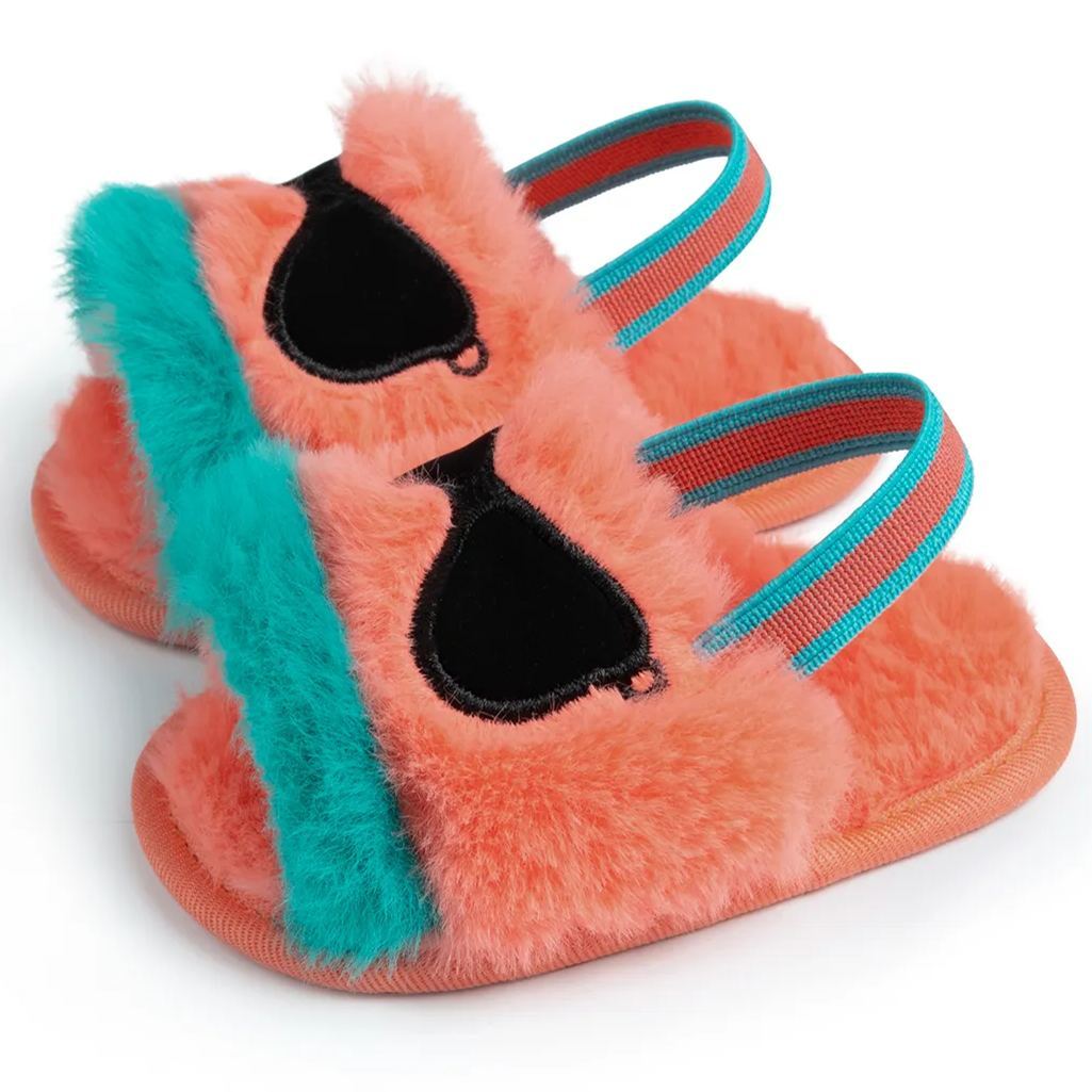 Fluffy Plush Indoor Baby Sandals Slippers Wholesale-JZ Baby