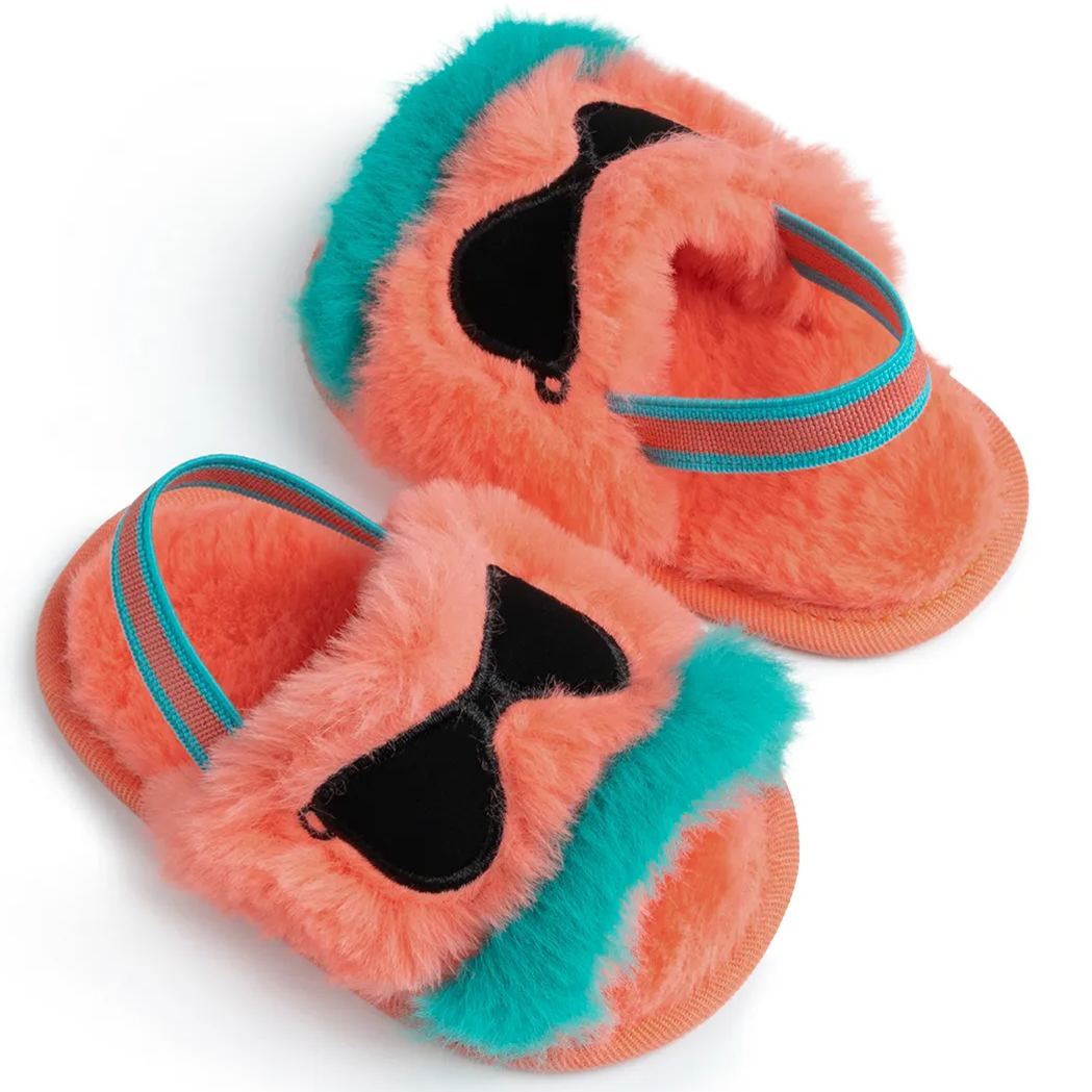 Fluffy Plush Indoor Baby Sandals Slippers Wholesale-JZ Baby