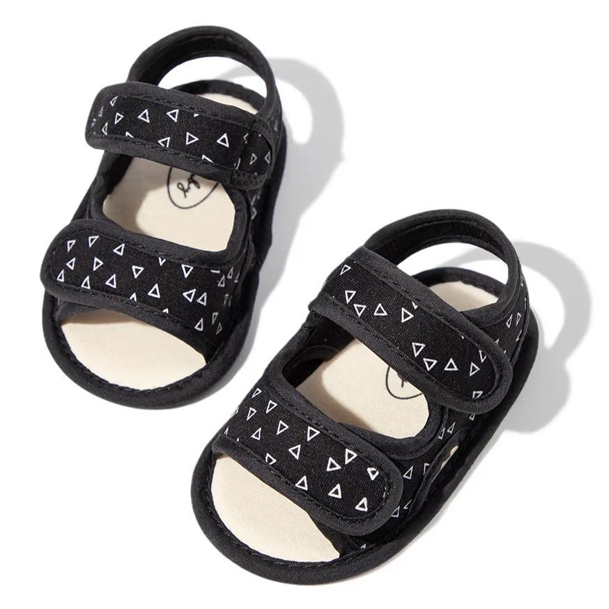 Pure Color Velcro Unisex Baby Summer Infant Sandals Wholesale-JZ Baby