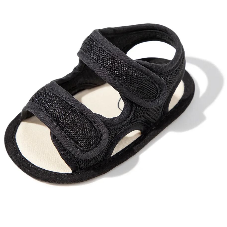 Pure Color Velcro Unisex Baby Summer Infant Sandals Wholesale-JZ Baby