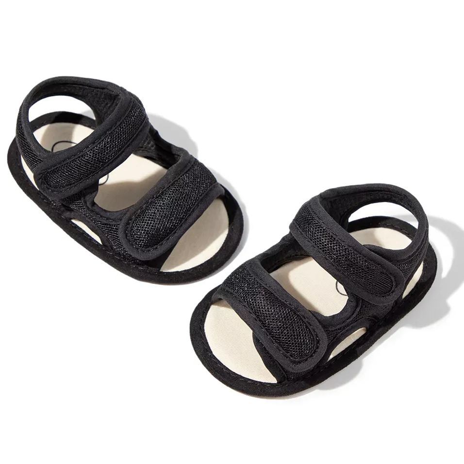 Pure Color Velcro Unisex Baby Summer Infant Sandals Wholesale-JZ Baby