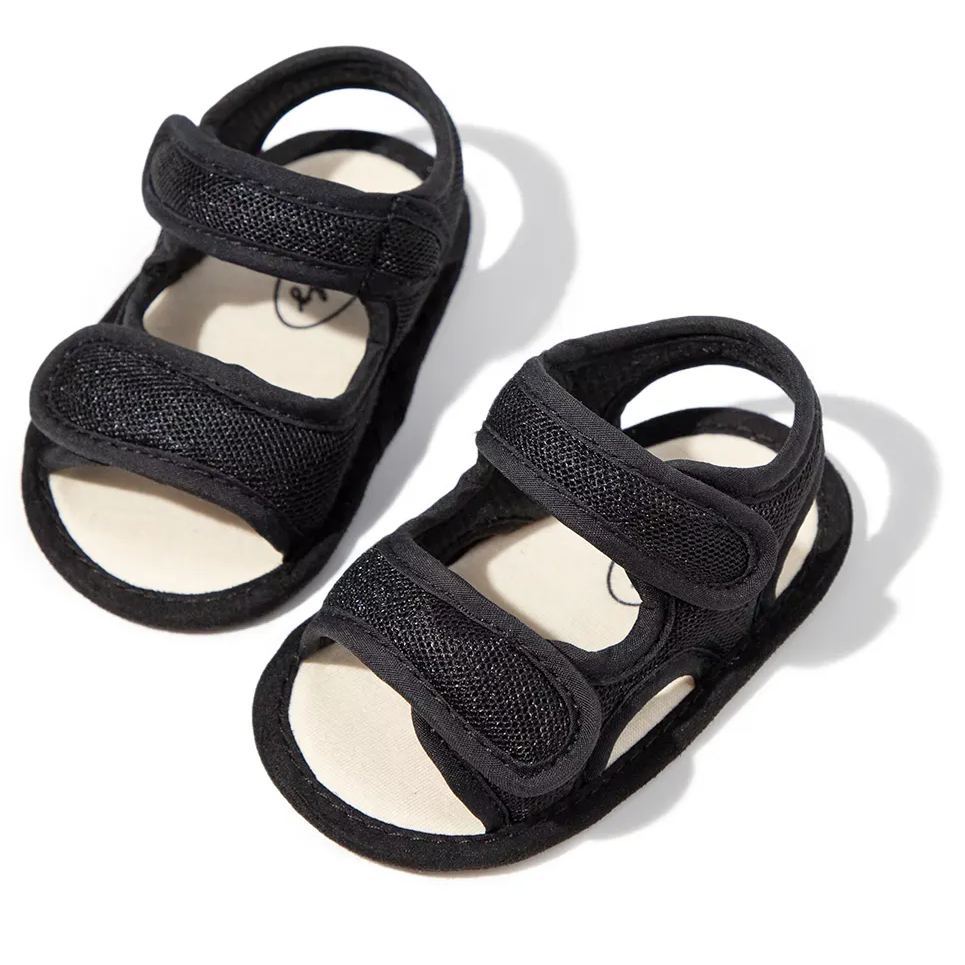 Pure Color Velcro Unisex Baby Summer Infant Sandals Wholesale-JZ Baby