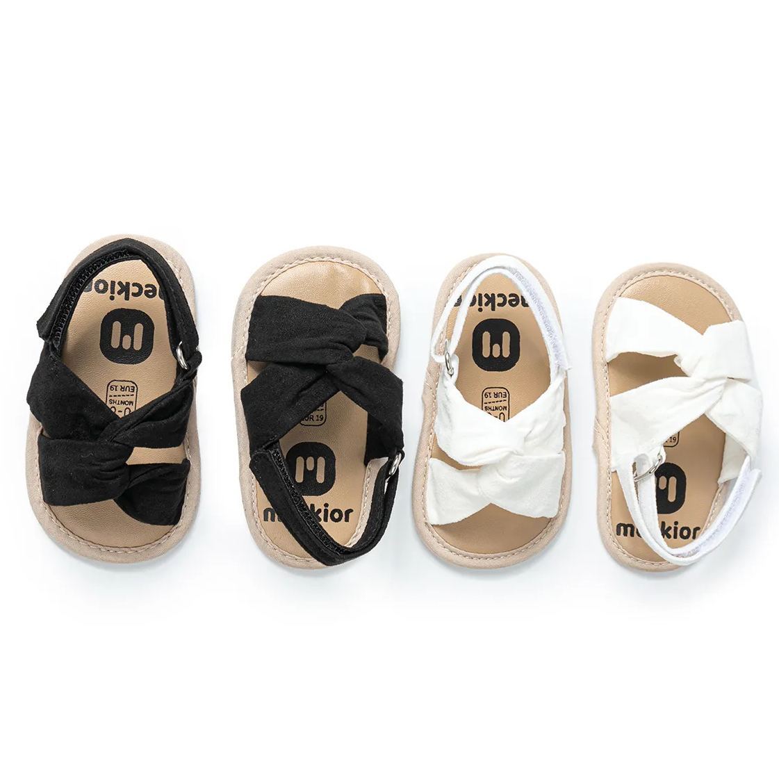 Cotton Kink PU Sole Baby Girl Sandals Wholesale-JZ Baby