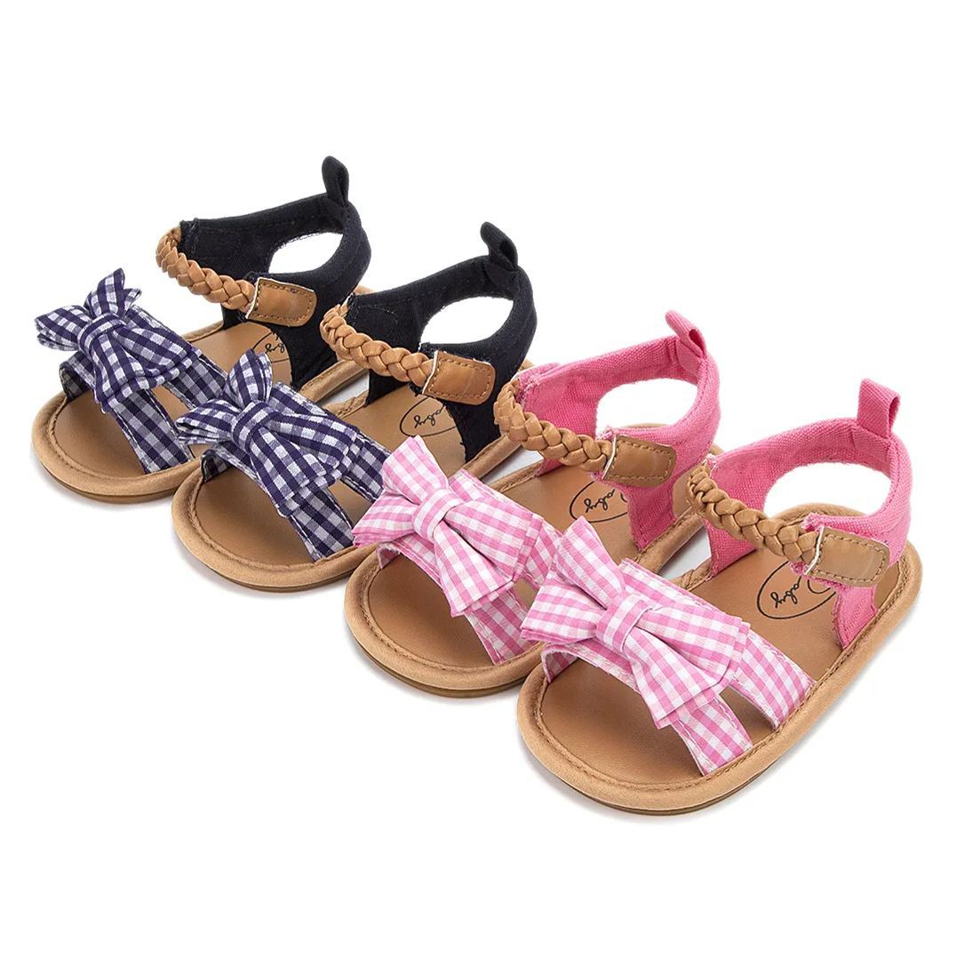 Bow-knot Anti-Slip Rubber Sole Baby Sandals Girl Wholesale-JZ Baby