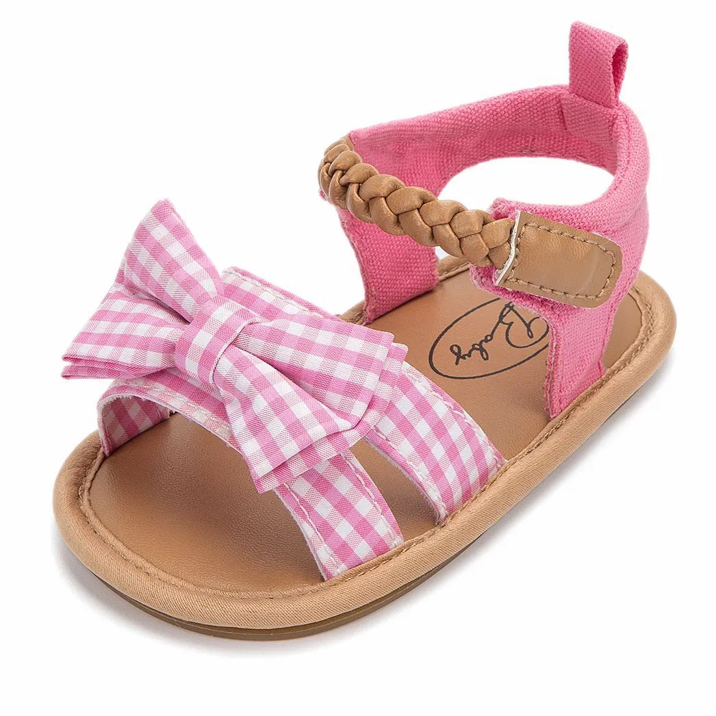 Bow-knot Anti-Slip Rubber Sole Baby Sandals Girl Wholesale-JZ Baby