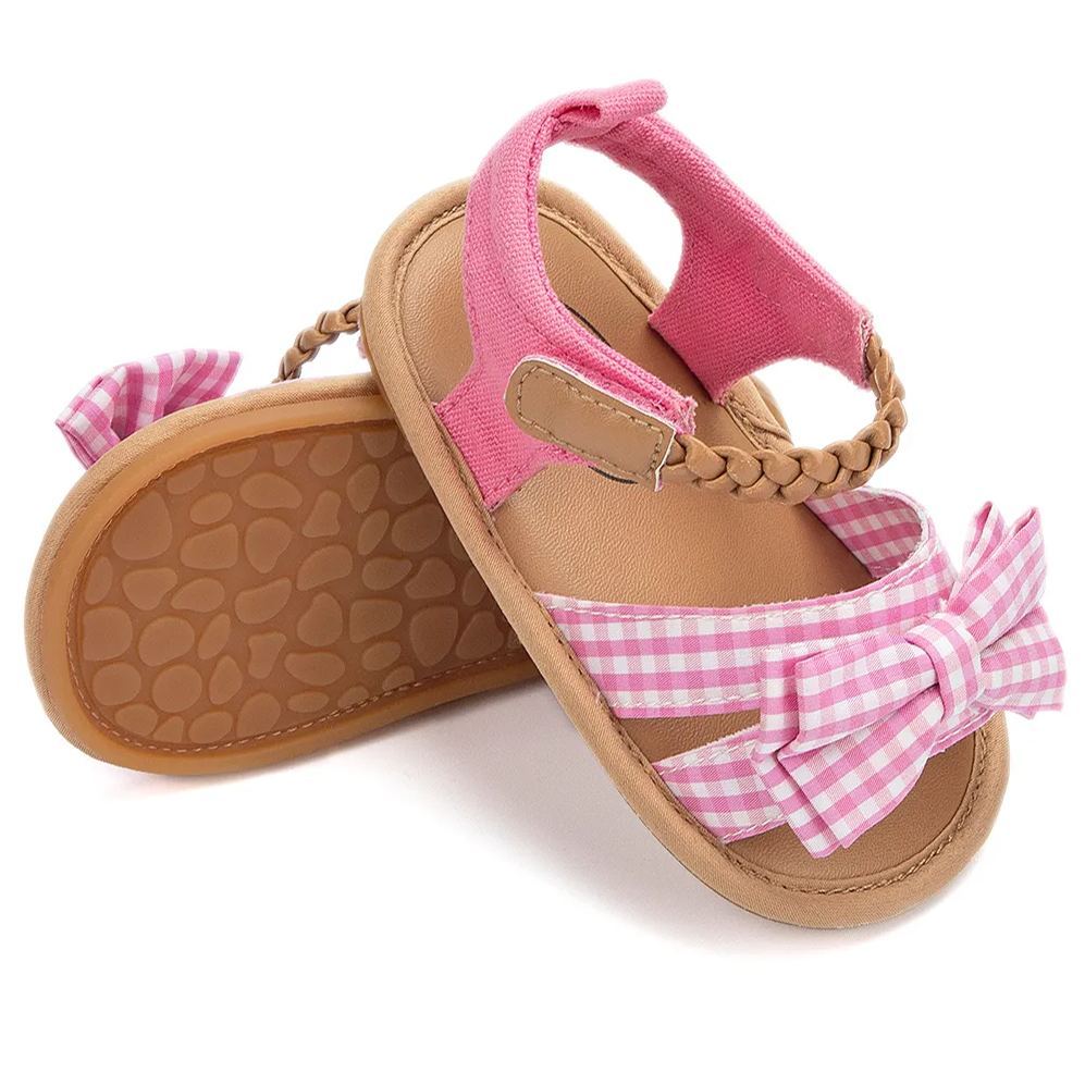 Bow-knot Anti-Slip Rubber Sole Baby Sandals Girl Wholesale-JZ Baby