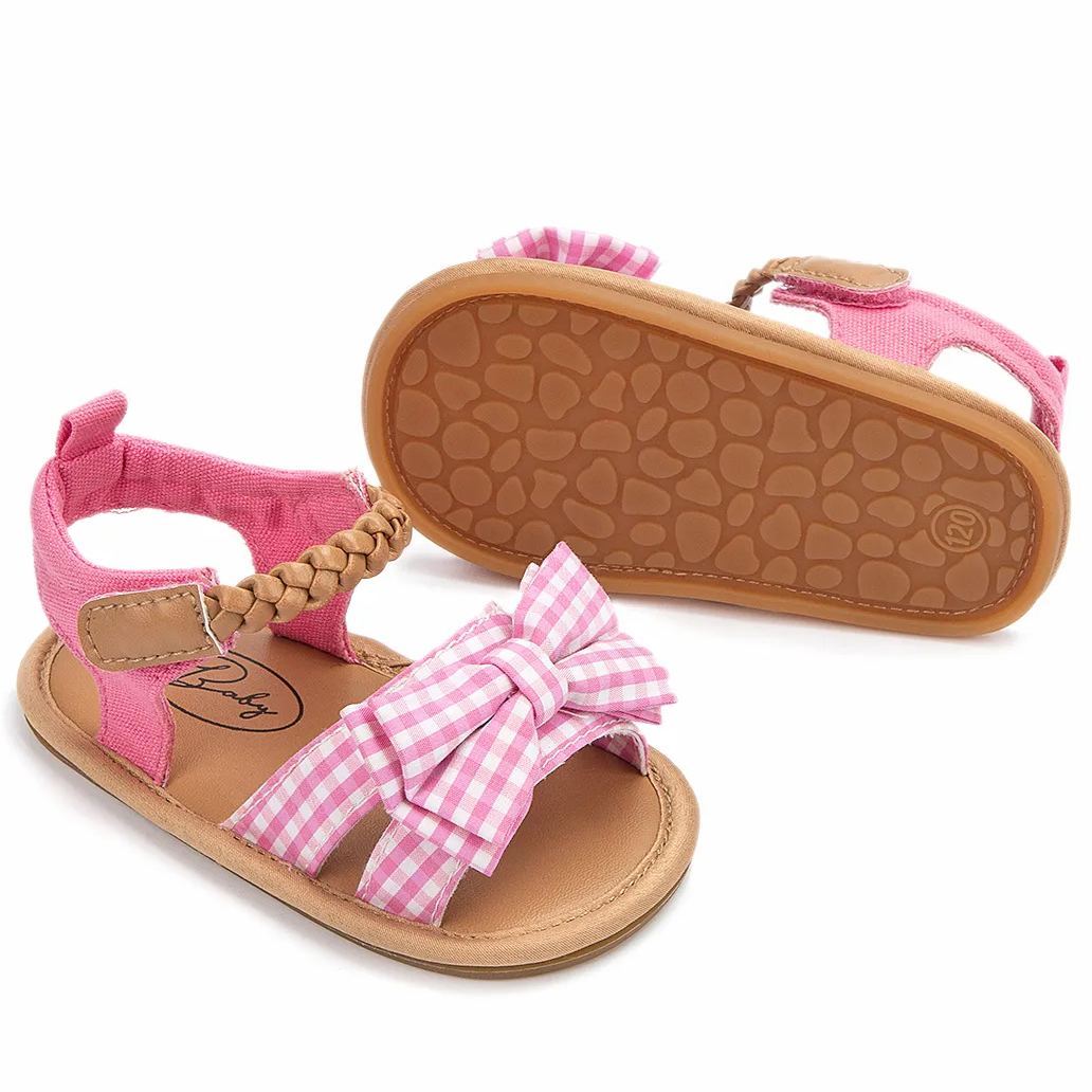 Bow-knot Anti-Slip Rubber Sole Baby Sandals Girl Wholesale-JZ Baby