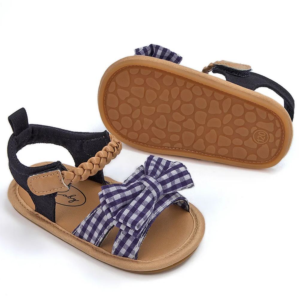 Bow-knot Anti-Slip Rubber Sole Baby Sandals Girl Wholesale-JZ Baby