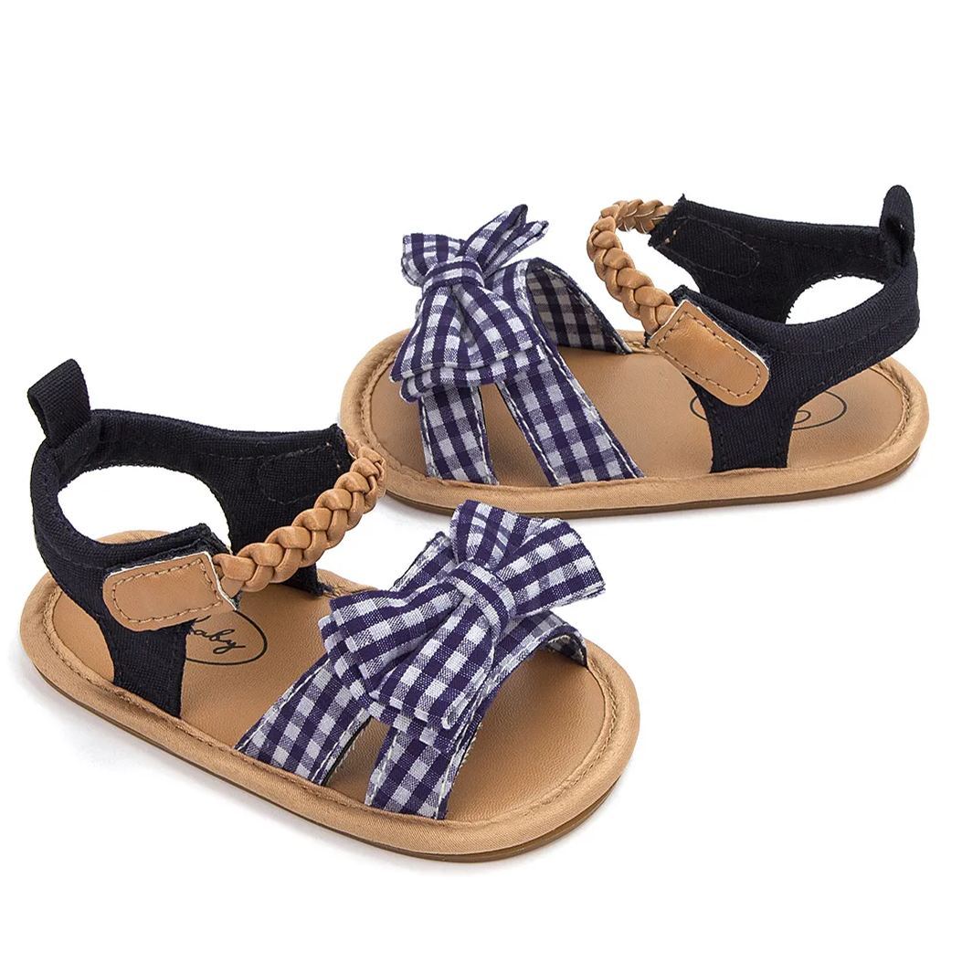 Bow-knot Anti-Slip Rubber Sole Baby Sandals Girl Wholesale-JZ Baby