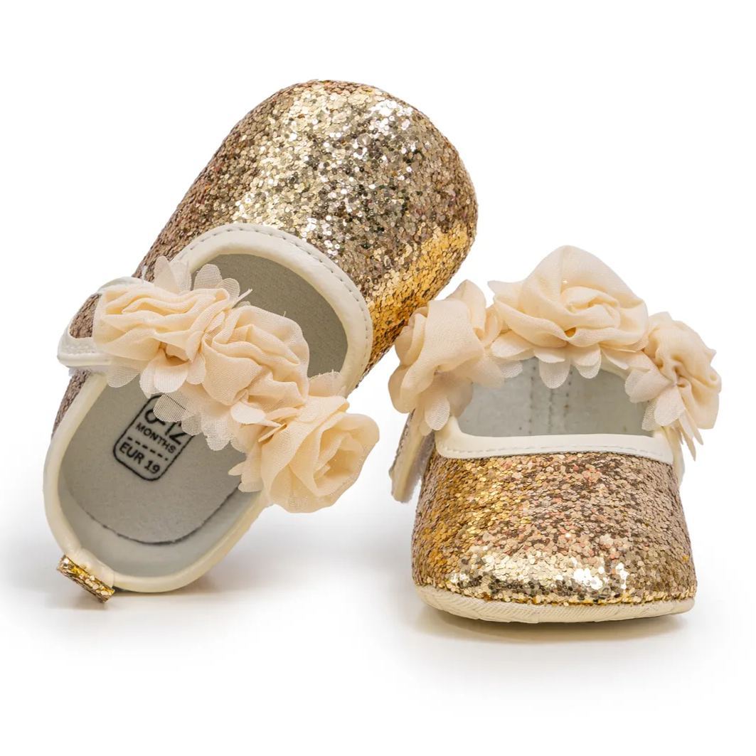 Glitter Birthday Toddler Girl Dress Shoes Wholesale-JZ Baby