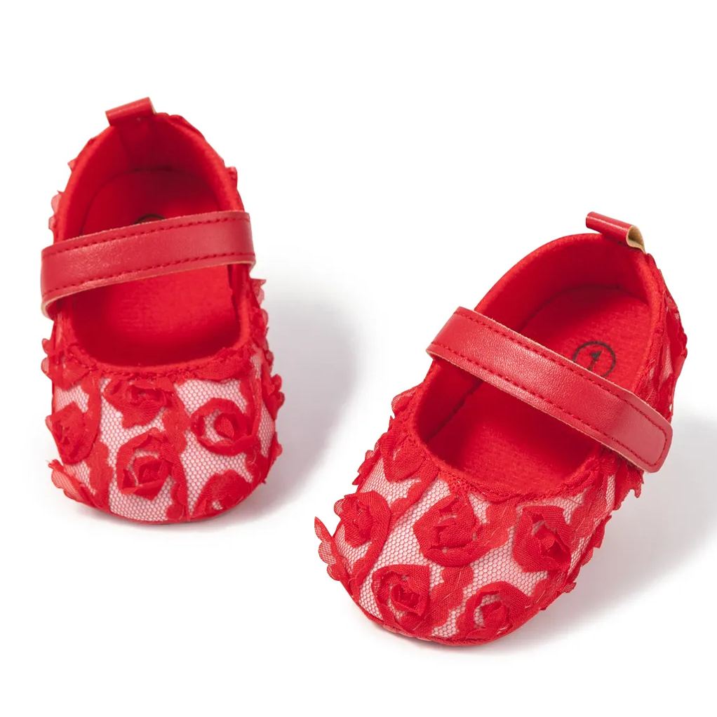 Gauze Velcro Easy to Wear Baby Dress Shoes Wholesale-JZ Baby