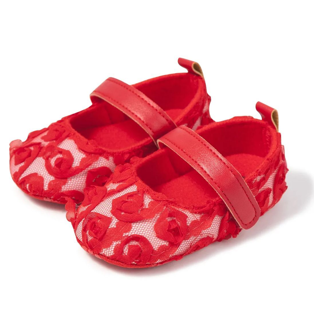 Gauze Velcro Easy to Wear Baby Dress Shoes Wholesale-JZ Baby