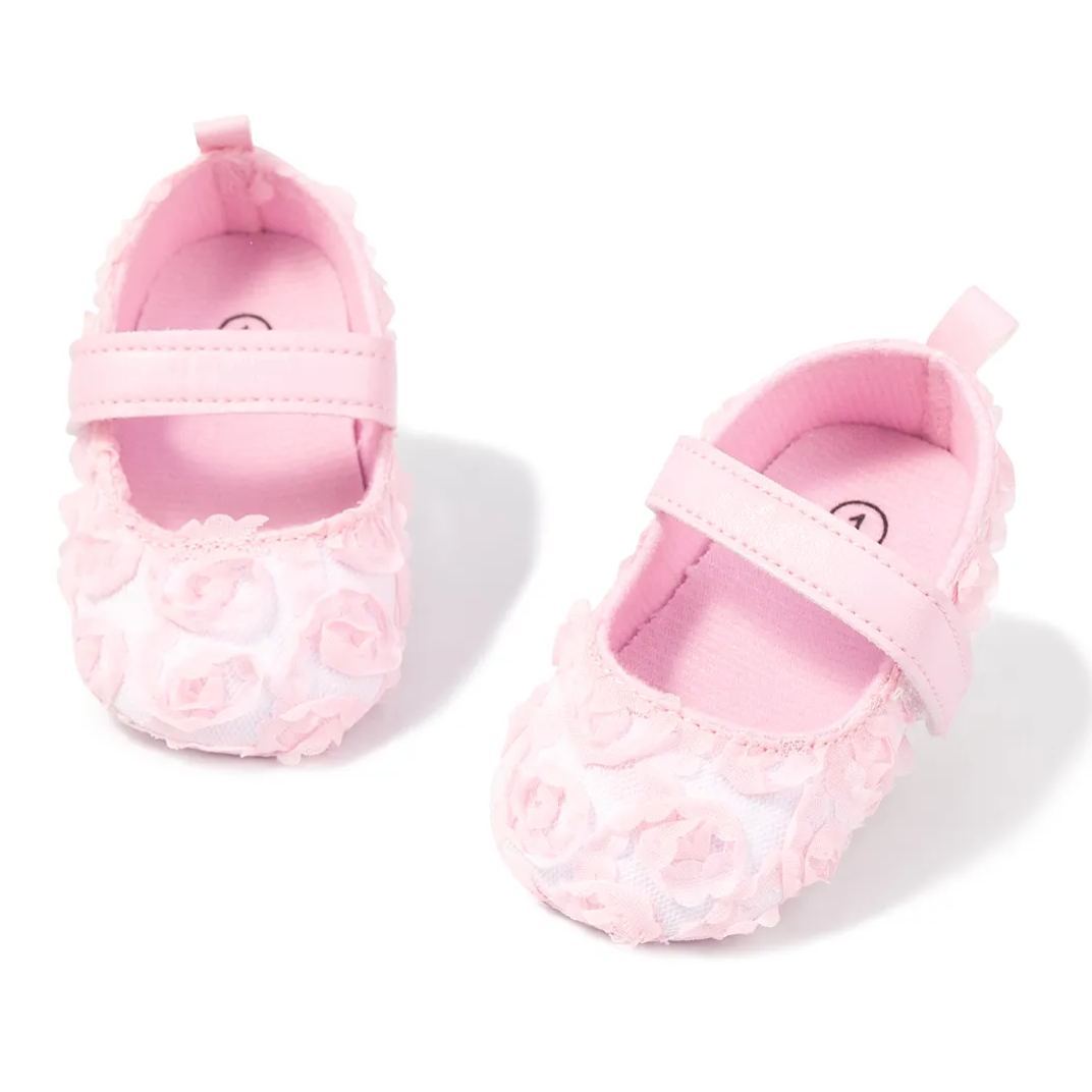 Gauze Velcro Easy to Wear Baby Dress Shoes Wholesale-JZ Baby